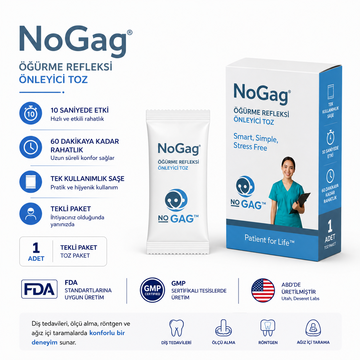 NoGag® Öğürme Refleksi Önleyici Toz